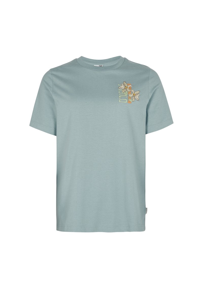 O’Neill T-shirt print lichtblauw