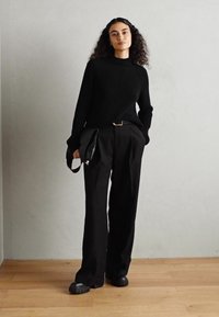 Marc O'Polo LONGSLEEVE STAND UP COLLAR - Vesta - black