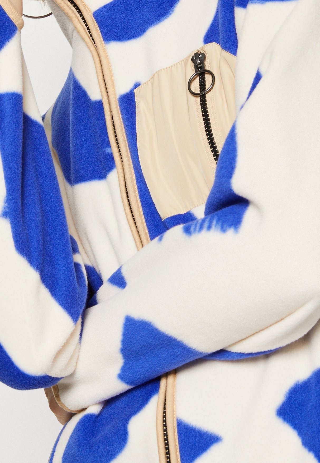 Monki Fleece jacket - off-white - (Pre-owned) - Zalando