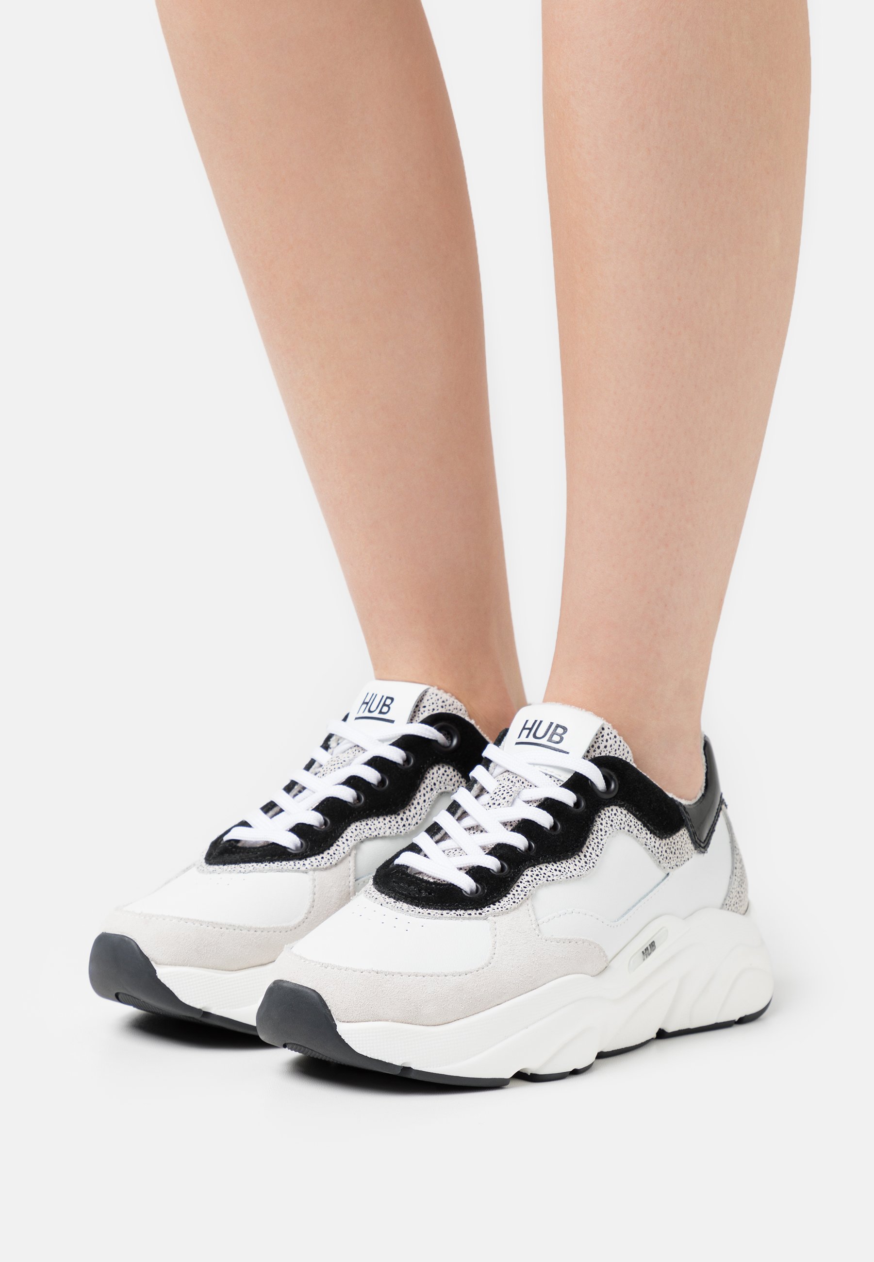 HUB ROCK - Sneakers laag - off white/hasta/black/wit - Zalando.nl
