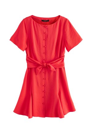 Next, TALL FIT - TIE WAIST MINI DRESS  . - Day dress - red