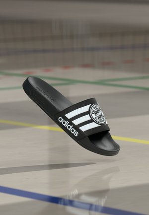 ADILETTE BAYERN MUNICH UNISEX - Σαγιονάρες πισίνας - core black/footwear white