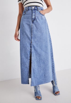 Jupe longue - light-blue denim