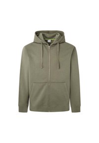 NEW JOE - Užtrauktuku užsegamas treningas - safari green
