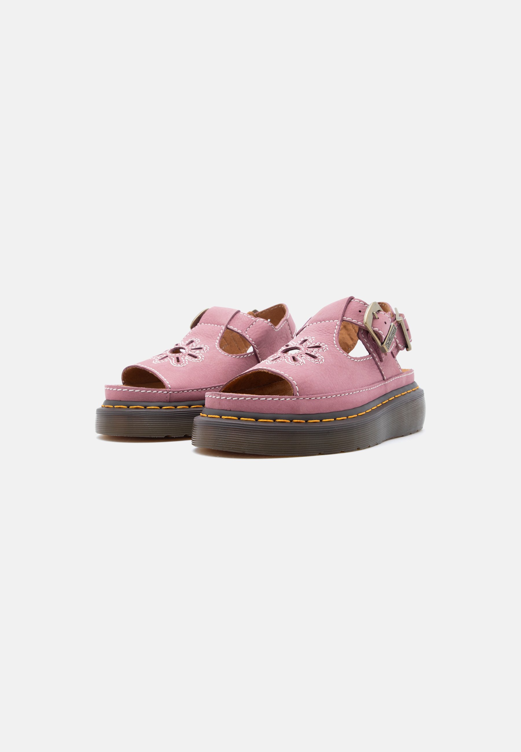 Dr. Martens DUNNET FLOWER - Platform sandals - dusty rose/light