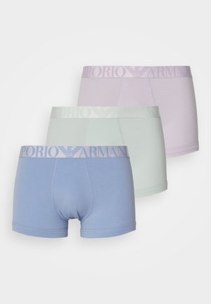 Marlon Elizabeth - Pacco Da 3 Mutandine Donna A Vita Intera | In Puro Cotone Con Stampa Floreale, Elastico Morbido, Lilla Blu Rosa - 3