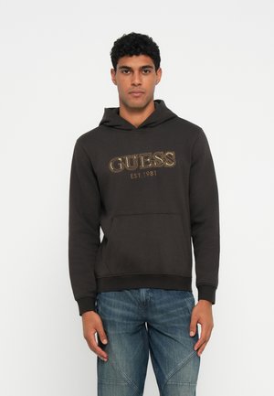 HOODED BASIC  - Sudadera - bark brown