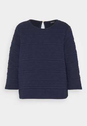 Stickad tröja - dark blue