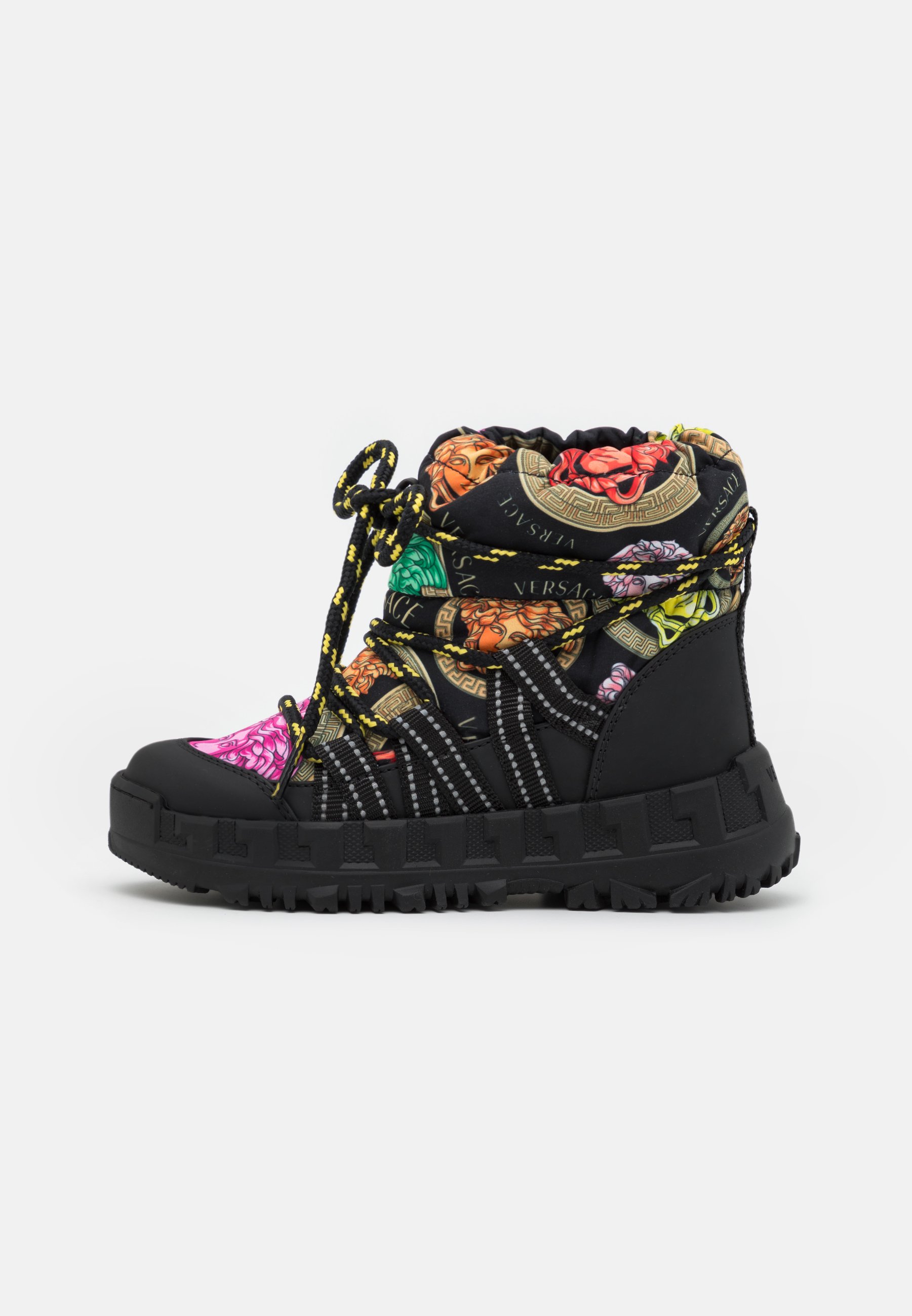 Versace Stivali con i lacci - nero/multicolor/multicolore - Zalando.it