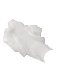 Substance blanche et crémeuse avec une texture douce et lisse, ressemblant à une cuillerée ou à une tartinade, avec une finition légèrement brillante et des bords irréguliers.