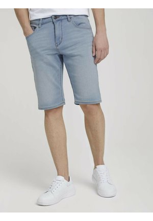 Denim shorts - light stone wash denim