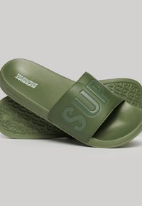 Superdry & Co CORE - Chanclas de baño - olive khaki olive khaki