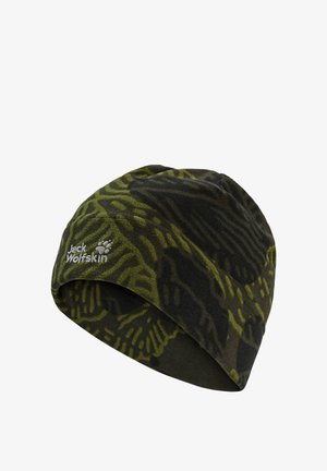 Jack Wolfskin, REAL STUFF PRINT BEANIEUNISEX - Muts - paw obsidian moss