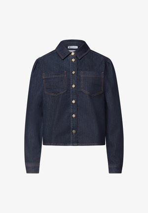 Street One, LANGARM DENIM HEMDBLUSE MIT KNÖPFEN - Hemdbluse - rinse soft blue wash