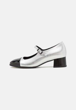 Classic heels - silber/schwarz