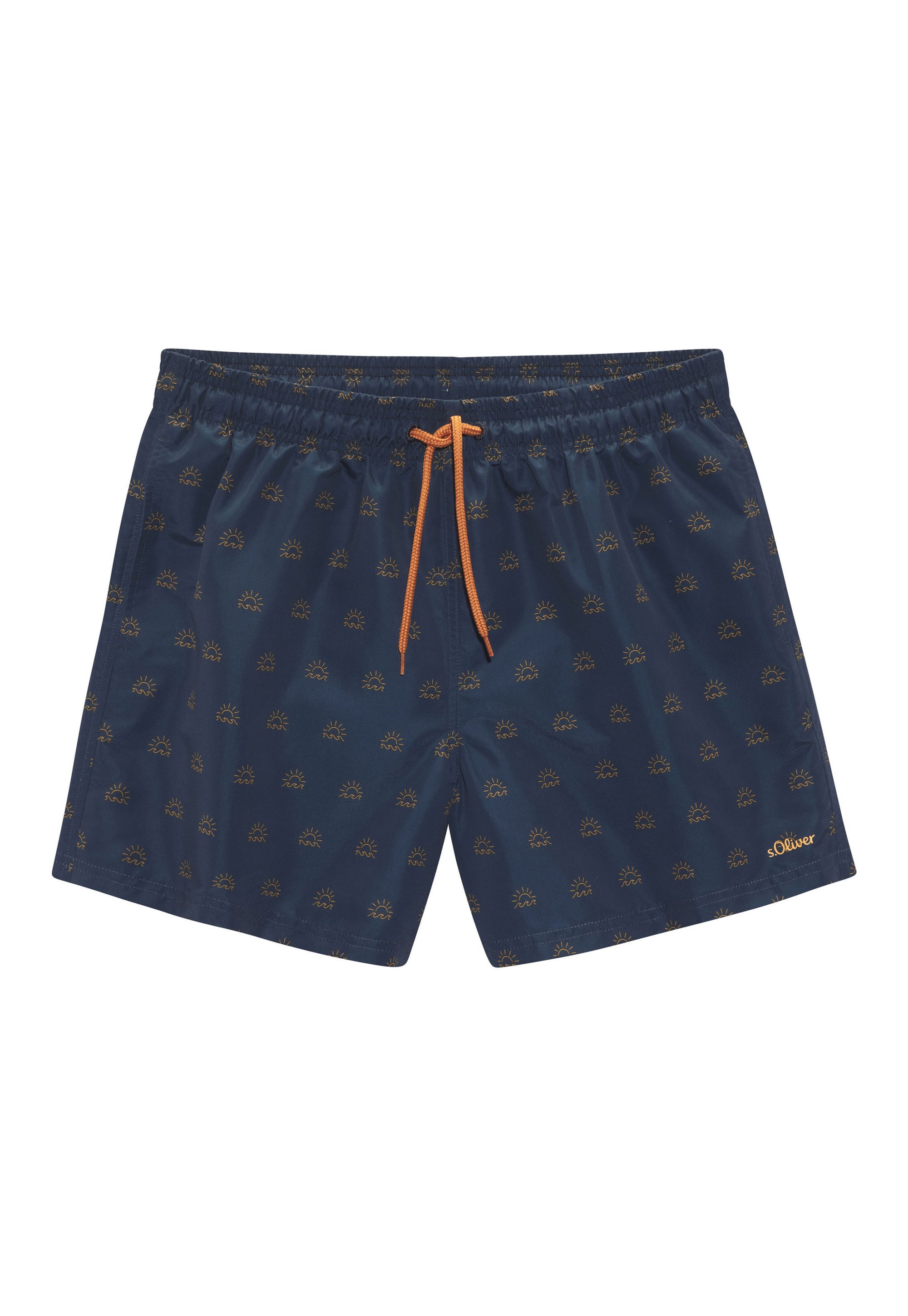 Swimming shorts navy mango print/blue Zalando