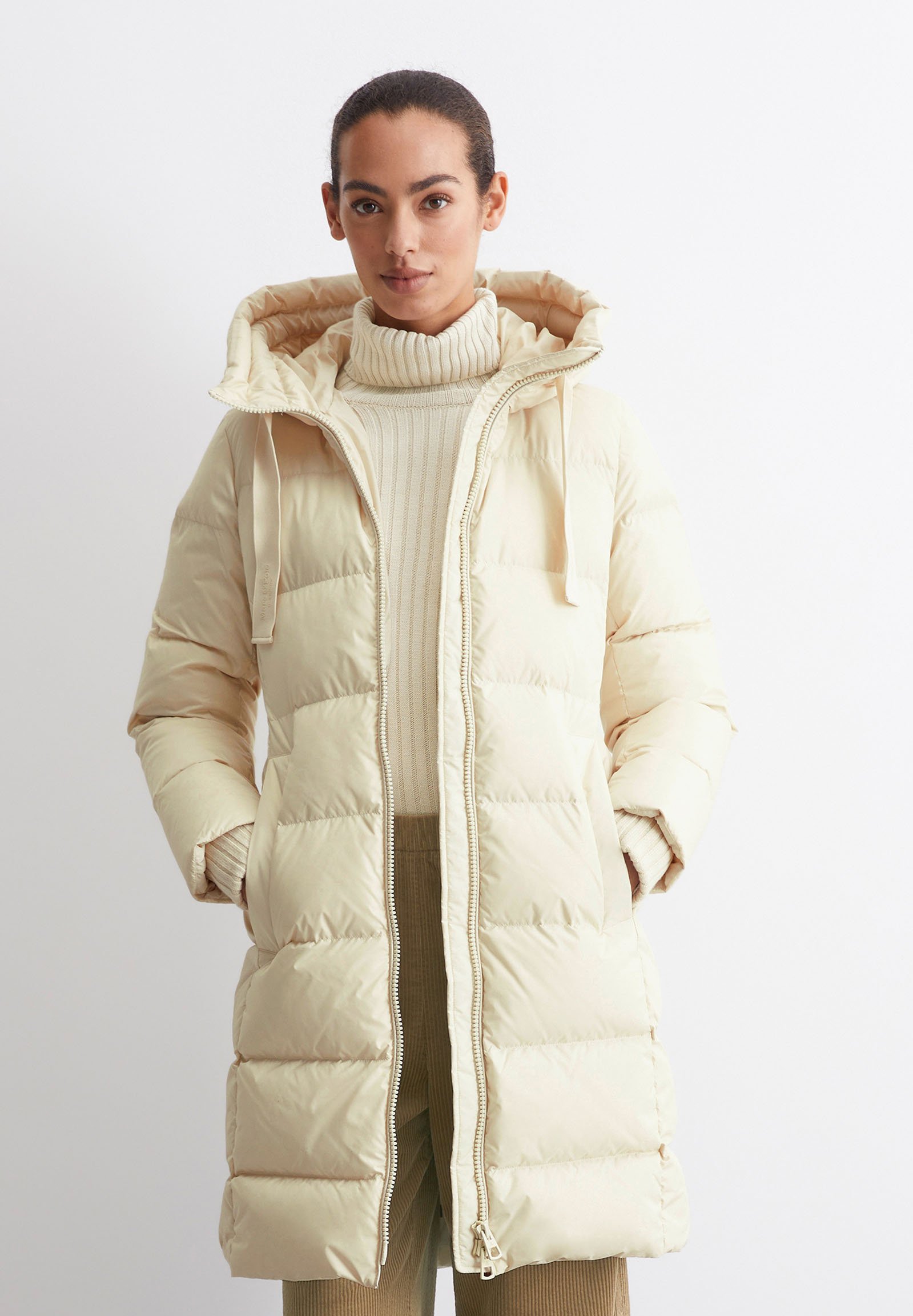Puffer Coat Polo Daunenmantel Marc O Polo Mantel Beige Marc O'Polo