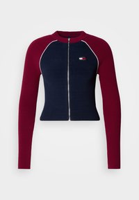 COLORBLOCK ZIP THRU CARDIGAN - Ζακέτα - dark night navy
