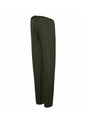 MAMALICIOUS, WIDE-LEG TROUSERS LOOSE FIT HIGH WAIST TROUSERS - Pantalon classique - forest night
