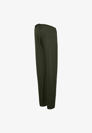 MAMALICIOUS, WIDE-LEG TROUSERS LOOSE FIT HIGH WAIST TROUSERS - Pantalon classique - forest night