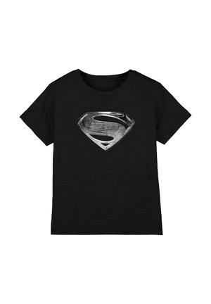 Cotton Soul, JUSTICE LEAGUE MOVIE SUPERMAN SYMBOL BLACK SUIT UNISEX - T-Shirt print - black