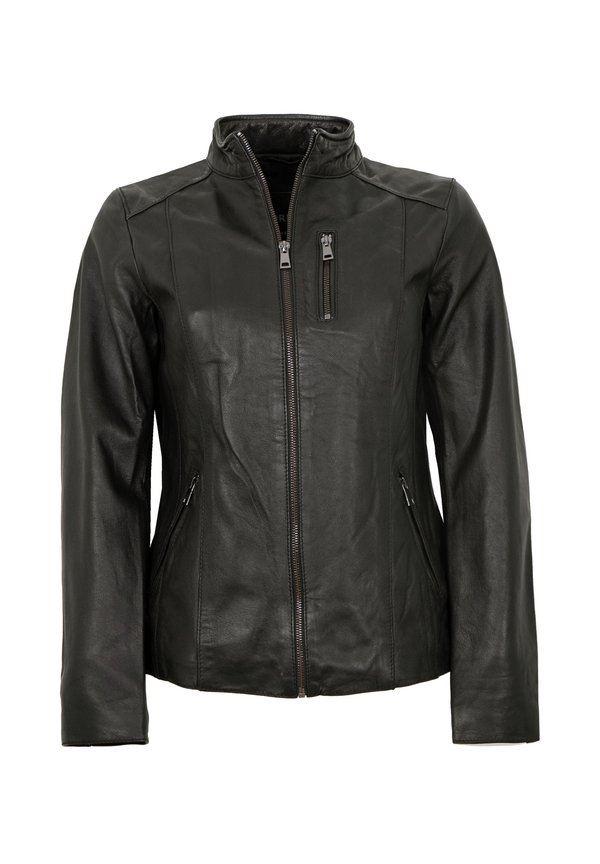 RUPERTA - Lederjacke - schwarz