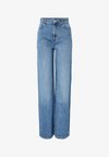 Wide fit PCSELMA HW - Wide Leg - medium blue denim