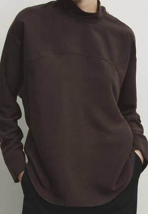 Pusero - mottled dark brown