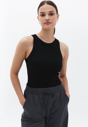 HALTER NECK SINGLET - Top - black