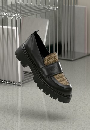 Slip-ons - black/multi-coloured