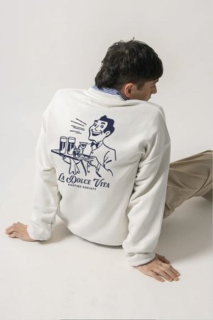 CREW LA DOLCE VITA UNISEX - Sweatshirt - white