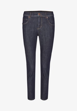 MIT MODISCHEM CRINKLE-EFFEKT - Slim fit jeans - dunkelblau
