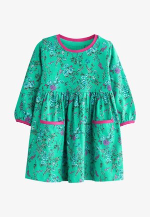 CONTRAST TRIM POCKET - Denní šaty - green floral