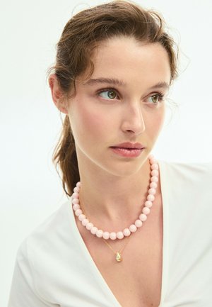 Stradivarius, SET OF 2 BEAD NECKLACES - Halskette - light pink