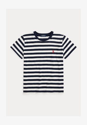 Polo Ralph Lauren, STRIPED COTTON JERSEY TEE - T-shirt imprimé - hunter navy/white