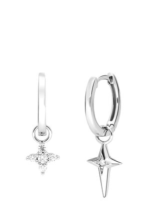 STERN ZIRKONIA - Oorbellen - silver coloured