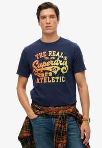 Superdry & Co REWORKED CLASSIC GRAPHIC - Camiseta estampada - navy marl