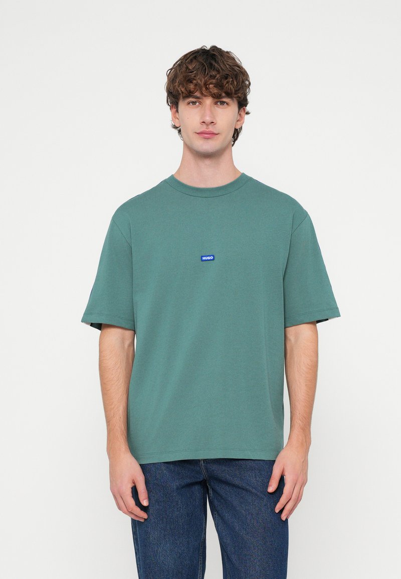 Boss T-shirt print groen