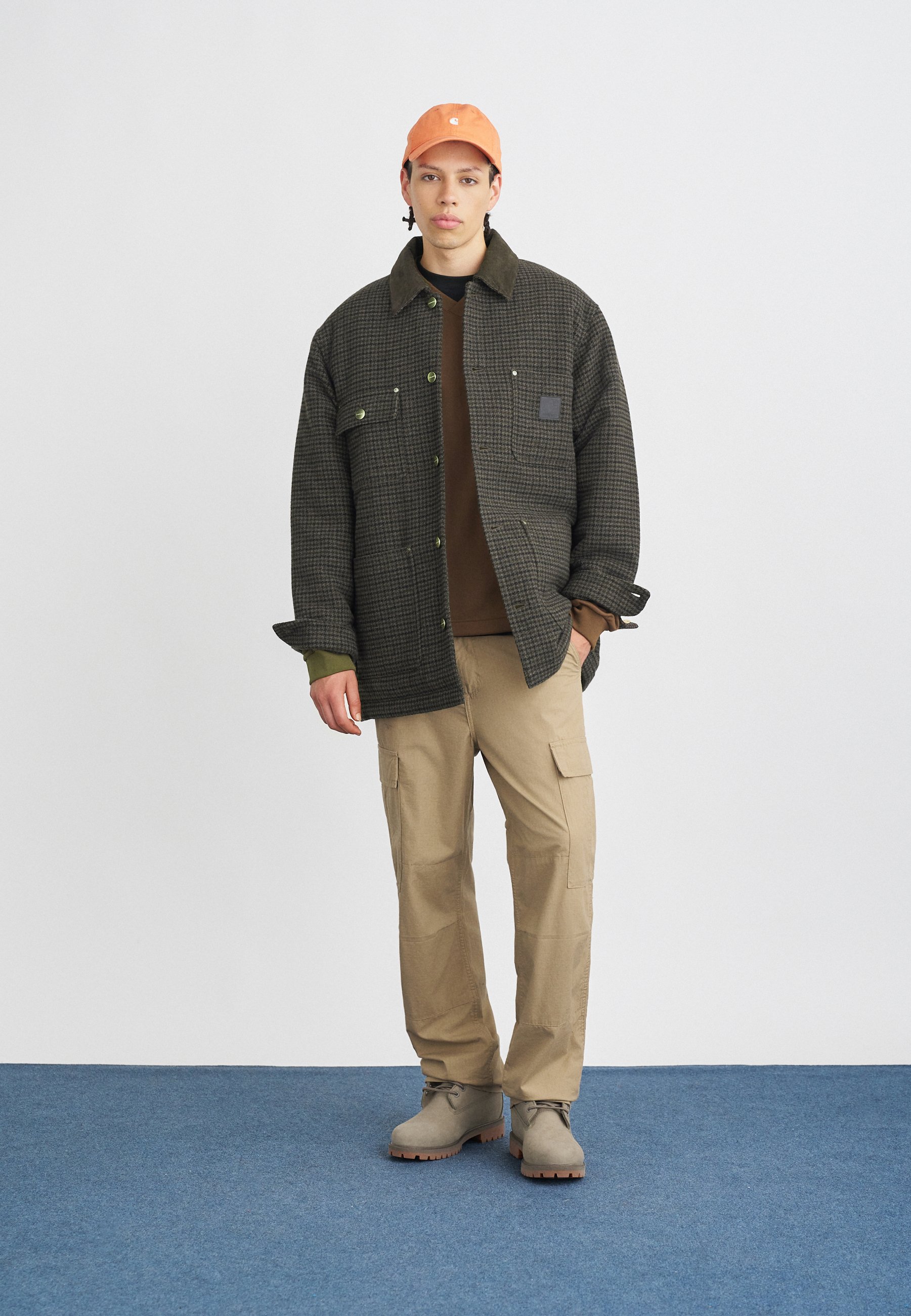 Carhartt WIP LEWIS COAT - Short coat - vitola heather/brown - Zalando