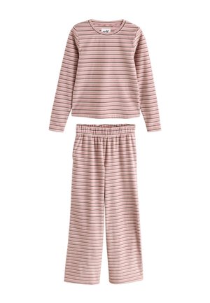Self., REGULAR FIT - STRIPE SET - Nattøj sæt - pink
