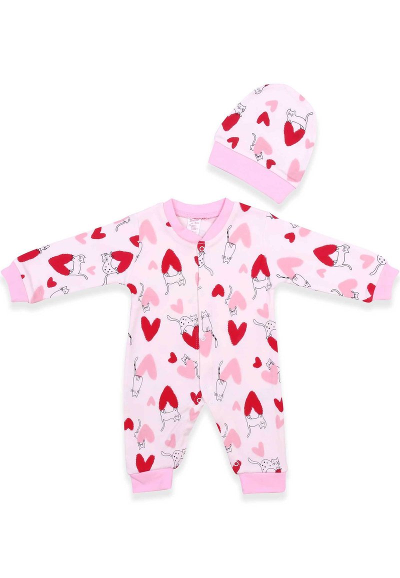 Kinder Caps | Breeze Jumpsuit ecru/rot - GS78576 Kinder Caps | Breeze Jumpsuit ecru/rot - GS78576