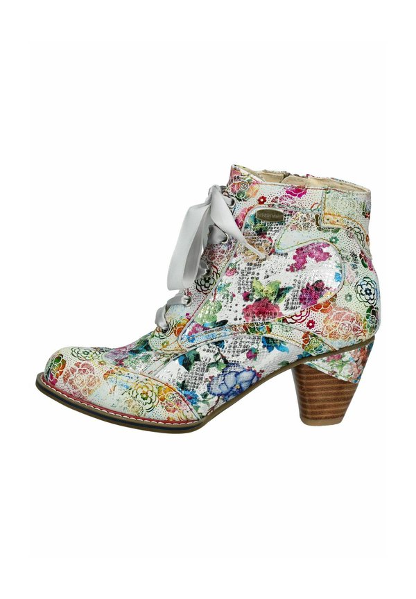 Schnürstiefelette - blanc