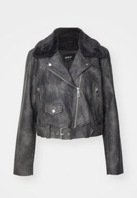 ONLY ONLMACY WASHED BIKER - Jakna iz umetnega usnja - phantom