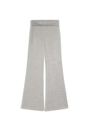 Bershka, FLARED - TROUSERS - Nohavice - dark grey