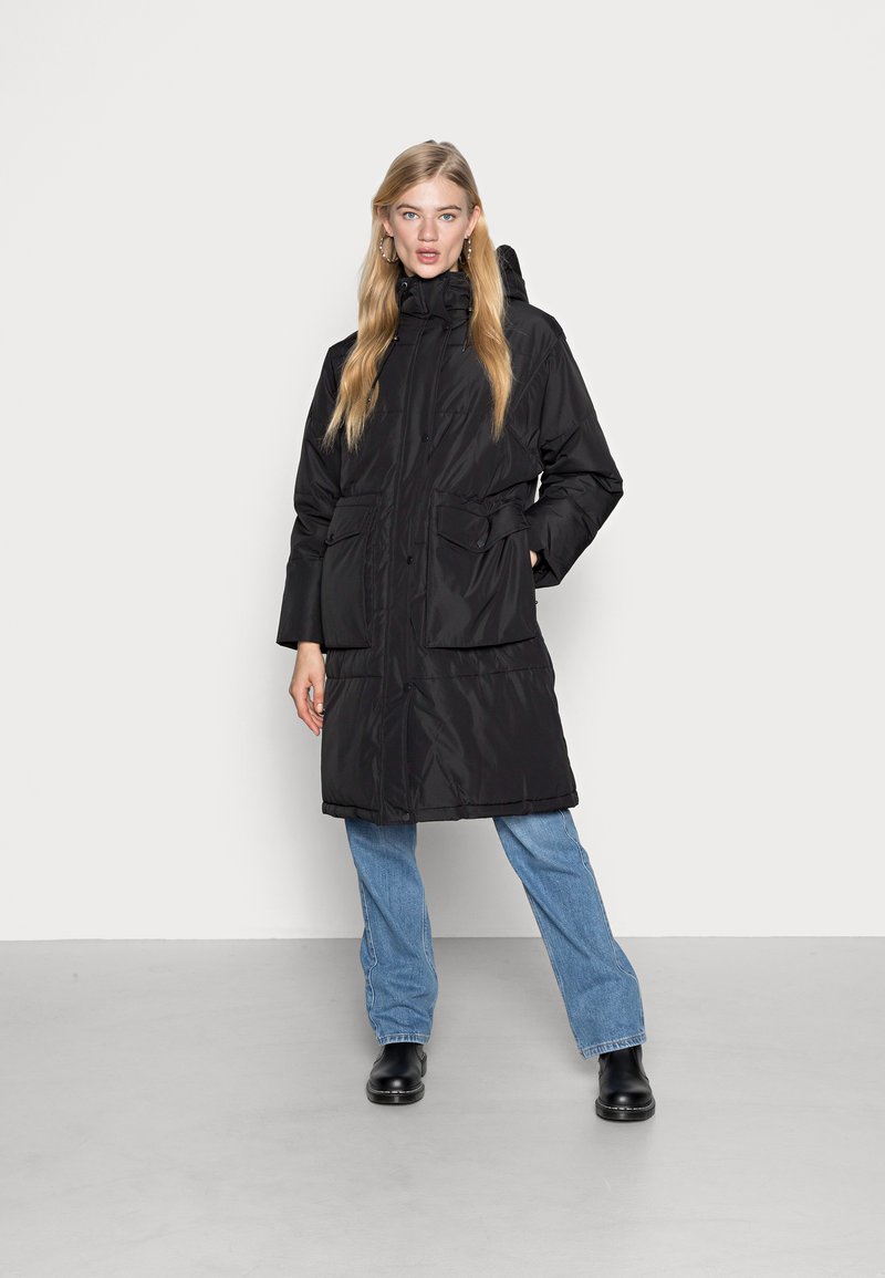 Vero Moda VMELANOR LONG PADDED JACKET - Winter coat - black - Zalando.co.uk