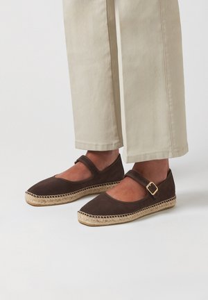 ANTIBES - Ankle strap ballet pumps - cocoa vegan