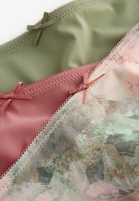 Next NO VPL BACK THREE PACK - Nohavičky/Slipy - pink watercolour floral print sage green rose pink