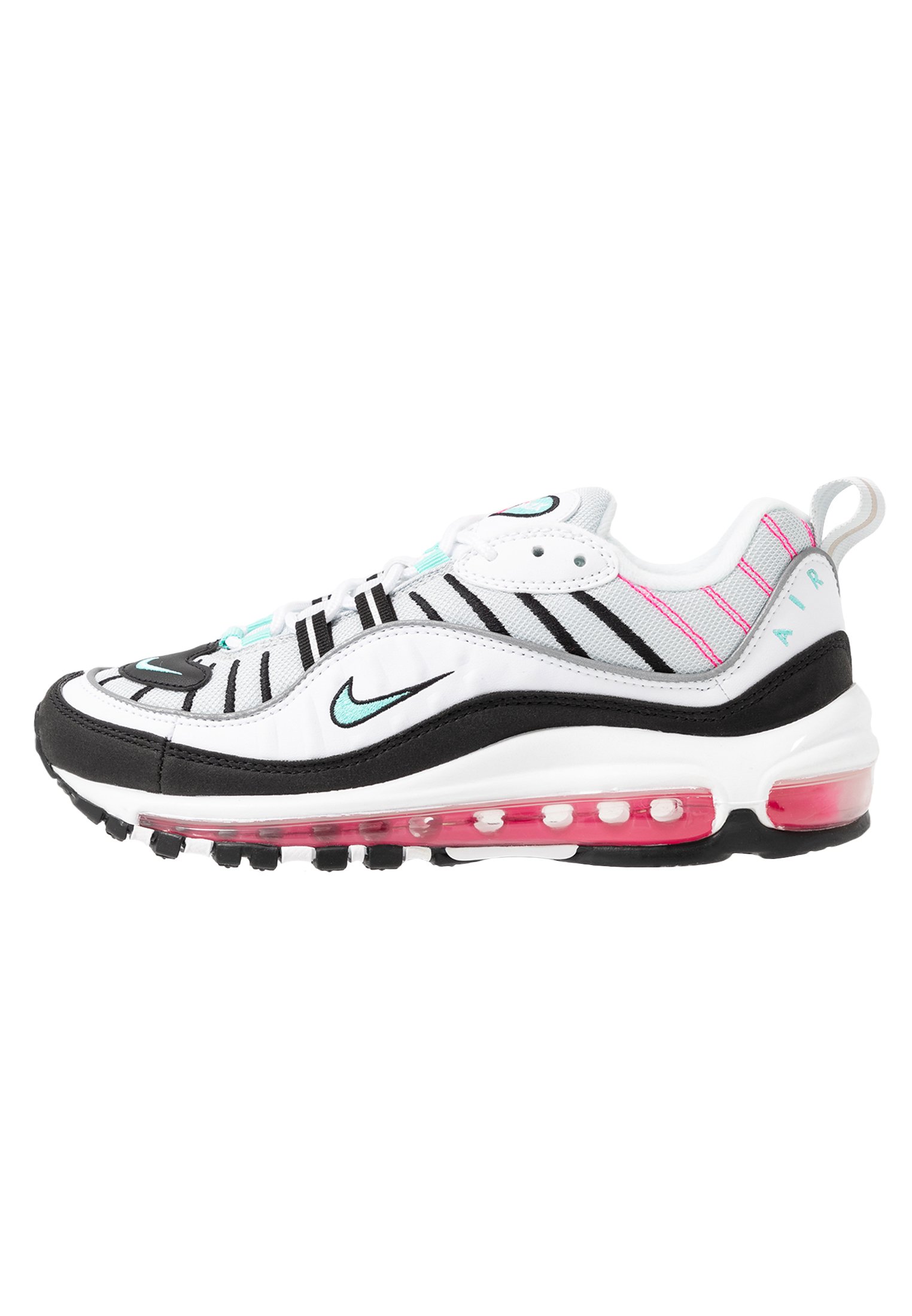 AIR MAX 98 - Sneakers laag - pure platinum/aurora green/black/pink blast/white AIR MAX 98 - Sneakers laag - pure platinum/aurora green/black/pink blast/white