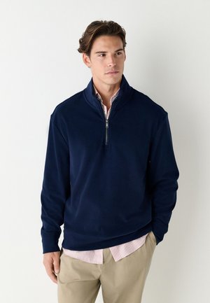 Next REGULAR FIT- SOFT TOUCH QUARTER - Bluză de molton - navy blue