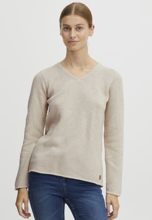 Oxmo OXHANNA - Strickpullover - oatmeal